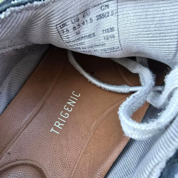 Clarks Trigenic Mens Lace-Up Casual Shoes Size 8.5 Blue Brown Suede - Picture 5 of 6